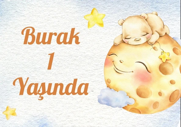 Güneş Temalı Doğum Günü Afişi 100X150 cm ürün görseli 1