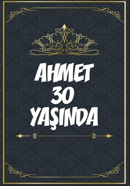 Klasik Temalı 30 Yaş Doğum Günü Afişi - 100X150 cm ürün görseli 1