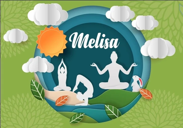 Yoga ve Doğa Temalı Doğum Günü Afişi 100X150 cm ürün görseli 1