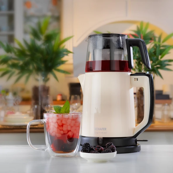 Schafer Optimal Pls Elektrikli Çay Makinesi - Krem Rengi ürün görseli 1
