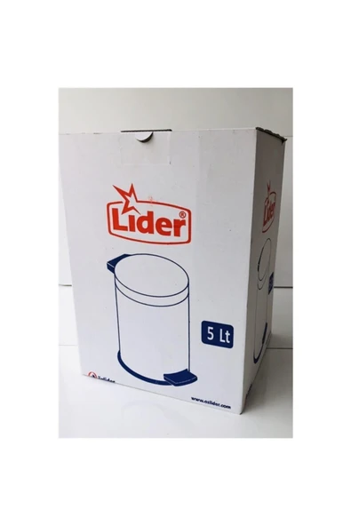 LİDER 5 LT ÇÖP KOVASI PEDALLI (SİYAH) - Resim 4