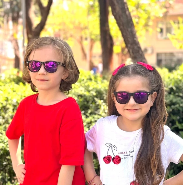 WAYFARER MAVİ/MOR AYNALI Olivier Philippe Çocuk Gözlüğü ürün görseli 1