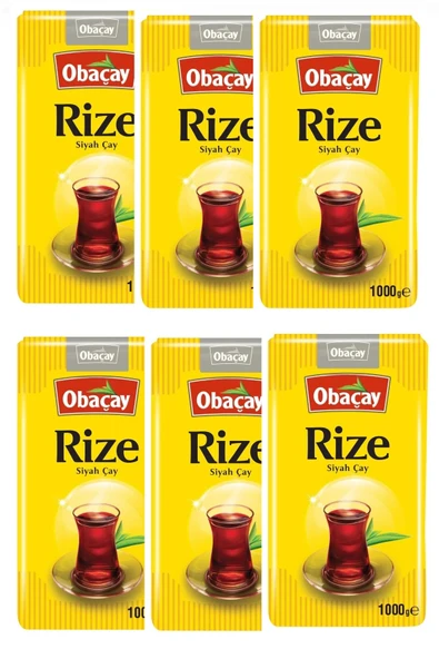 Obaçay Rize Siyah Çay 1 kg x 6 Adet ürün görseli 1