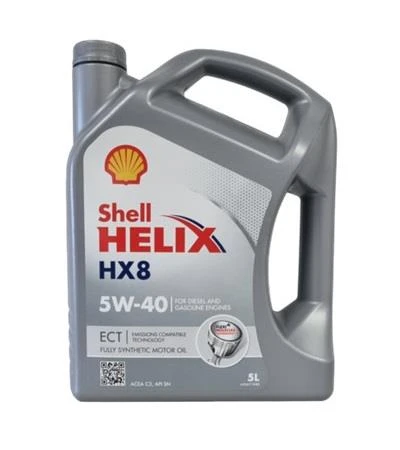 SHELL HELİX HX8 ECT 5W40 - 5 LİTRE BMW LL04-MB 2291.51-ACEA C3 ürün görseli 1