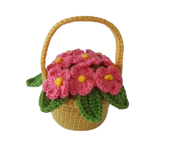 Çiçek Sepeti Amigurumi Organik Oyuncak ürün görseli 1