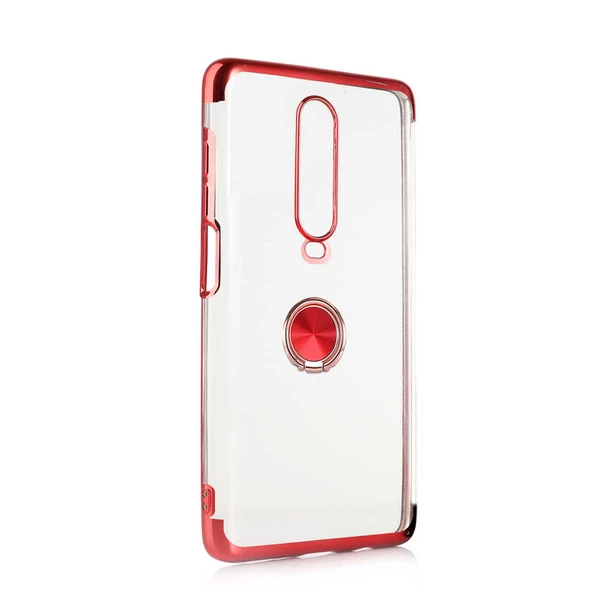 Xiaomi Redmi K30 / Xiaomi Poco X2 Kılıf Kenarları Renkli Yüzüklü Manyetik Silikon ürün görseli 1
