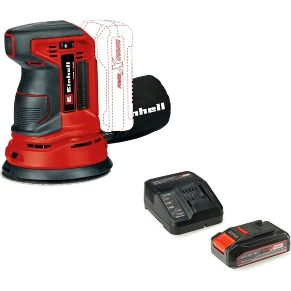Einhell Te-Rs 18 Li-Solo Eksantrik Zımpara + 1 x 2.5 Ah Starter Kit Akü ve Şarj Aleti ürün görseli 1