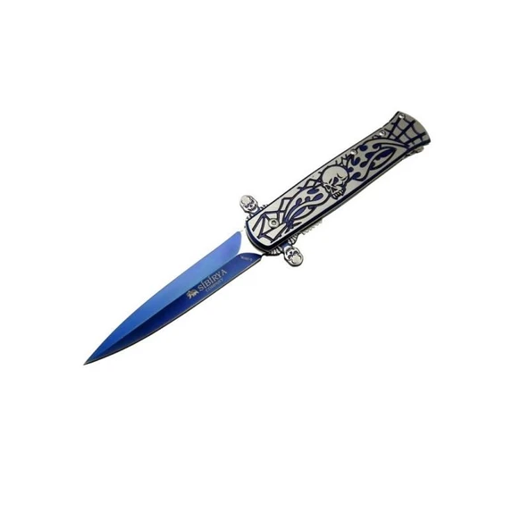 Sibirya Skull Blue Çakı ürün görseli 1