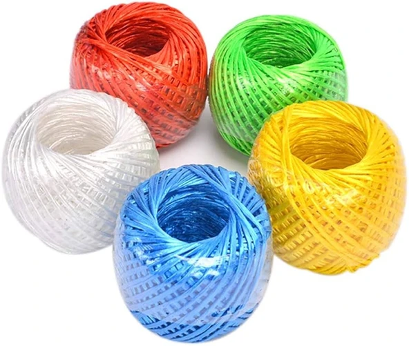 Çok Amaçlı Plastik Kopmaz Uçurtma İpi Çamaşır İpi 5 Adet Renkli 250 Metre Naylon İp Çırpı İpi Çizim İnşaat Duvar İpi ürün görseli 1