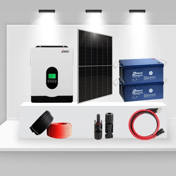 Bağ Evi ve Yayla İçin 2.7kW Monokristal Solar Enerji Paketi – YapıSolar Seri 2700 ürün görseli 1