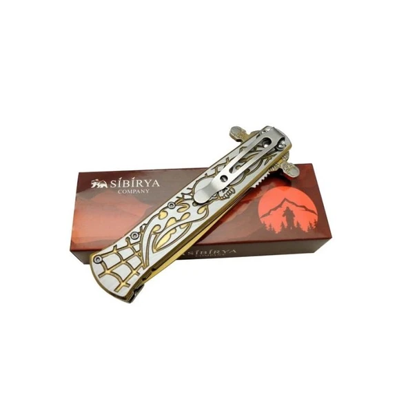 Sibirya Kurukafa Gold Çakı - Resim 2