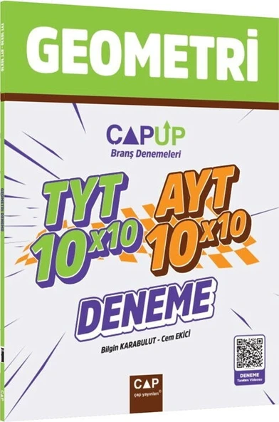 TYT AYT Geometri 10 X 10 Up Deneme Çap Yayınları ürün görseli 1