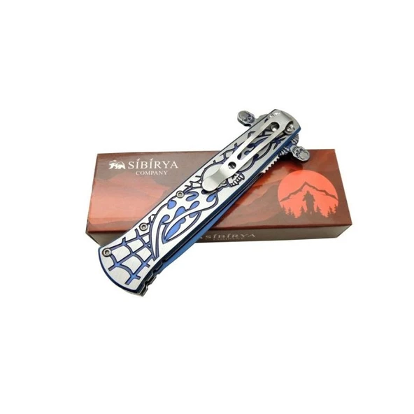 Sibirya Skull Blue Çakı - Resim 2