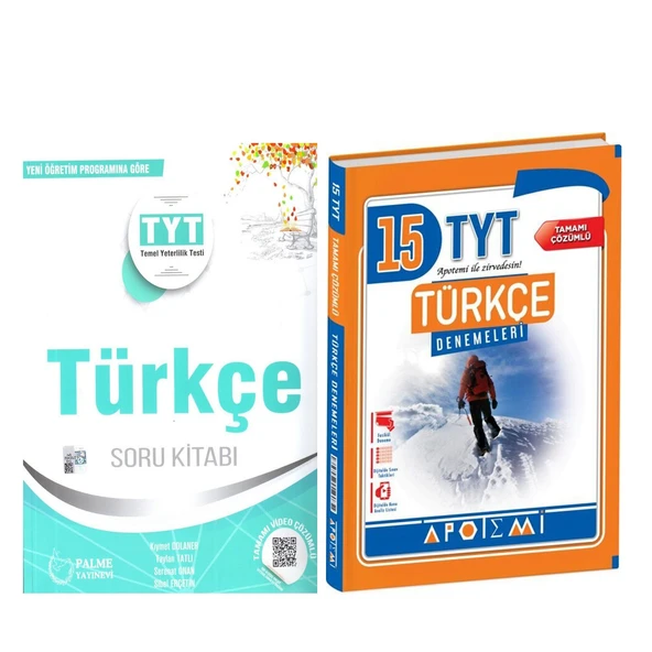 Palme TYT Türkçe Soru Bankası ve Apotemi Deneme Seti 2 Kitap ürün görseli 1