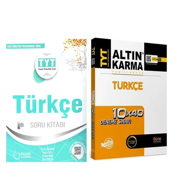 Palme TYT Türkçe Soru Bankası ve Altın Karma Deneme Seti 2 Kitap ürün görseli 1