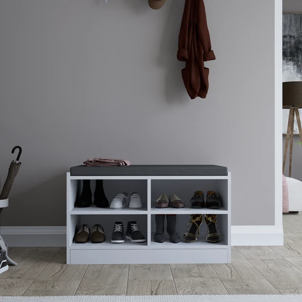 Midoser Lucas Ayakkabılık/bench ( Minder Dahil) - Resim 4
