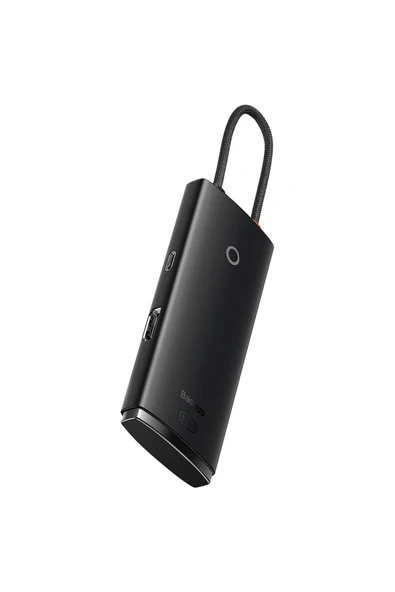 Baseus Lite Siyah 5 In 1 Multifonksiyonal Type-c Hub Dock Station - Resim 2