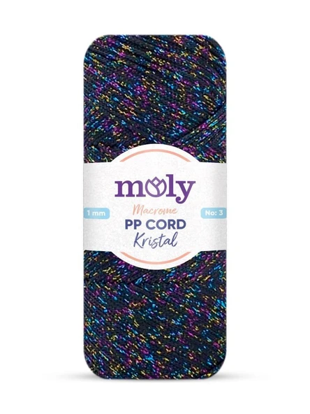 Angel Çanta Aksesuar Moly Yarn 200 Gr Simli Polyester Makrome No:1272 ürün görseli 1