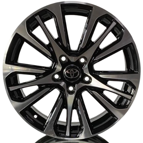 Powcan BK-Y0057 7.0X17 4X100 ET40 60.1 Toyota Uyumlu Black Machined Jant ürün görseli 1