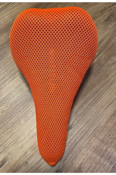 Bisiklet Sele Kılıfı File Ortopedik Koltuk Kılıfı 3d 3 Kat Konfor Turuncu ürün görseli 1