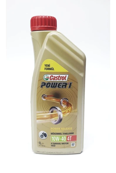 Castrol Power 1. 10w40-4t 1l Motor Yağı ürün görseli 1