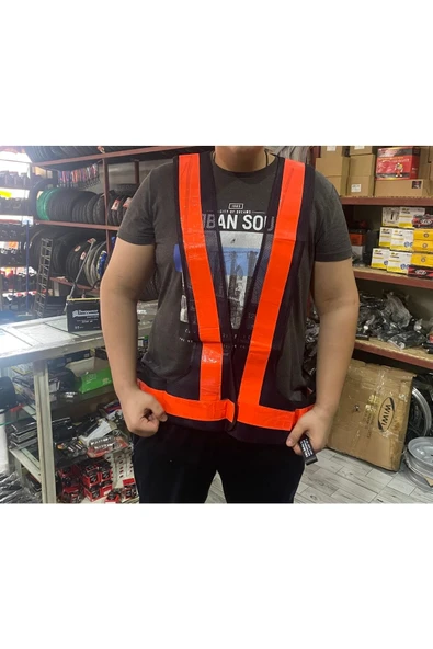 Reflektörlü Yelek Yeni Yasaya Uygun Xl ürün görseli 1