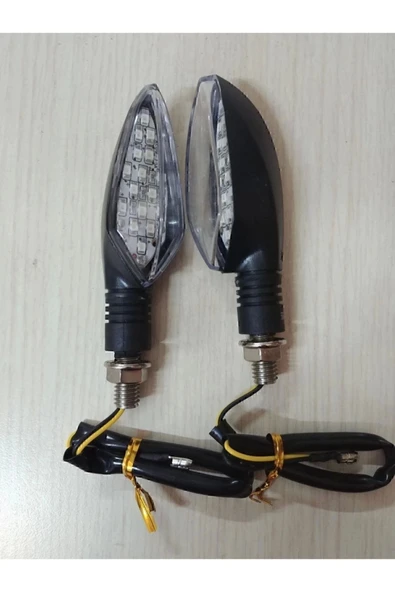 Fyd Motosiklet Led Sinyal Siyal Sarı Işık 2 Adet Kuba Çıta ürün görseli 1