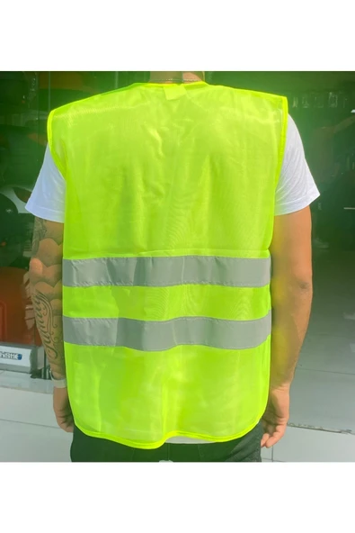 Motosiklet Reflektif Yelek Yeşil ürün görseli 1