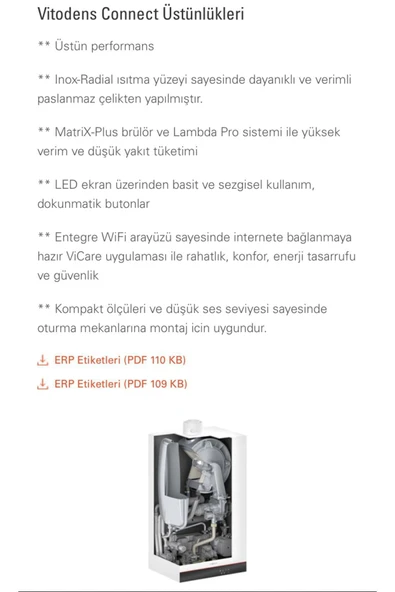 Viessmann Vitodens Connect 25/29 Kw - Resim 2