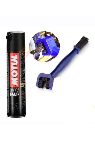 C4 Motorsiklet Zincir Yağı 400 ml Ü.t. 2024 Zincir Fırçası ürün görseli 1