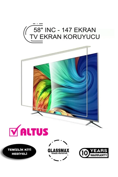 Glassmax Altus ALD-58LED8200 Uyumlu 58" Inç 147 Ekran Tv Ekran Koruyucu ürün görseli 1