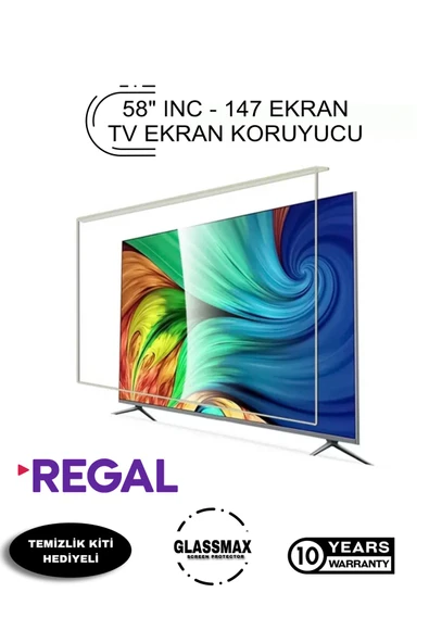Glassmax Regal 58/lux 9000 Uyumlu 58" Inç 147 Ekran Tv Ekran Koruyucu ürün görseli 1