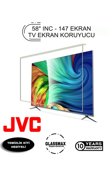 Glassmax JVC LT-58U620 Uyumlu 58" Inç 147 Ekran Tv Ekran Koruyucu ürün görseli 1