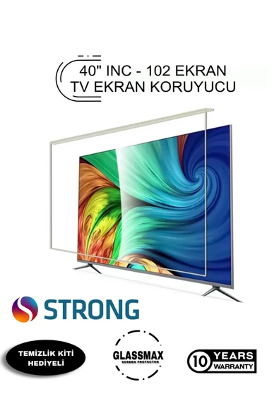 Glassmax Strong 40" Inç 102 Ekran Tv Ekran Koruyucu/paketi ürün görseli 1