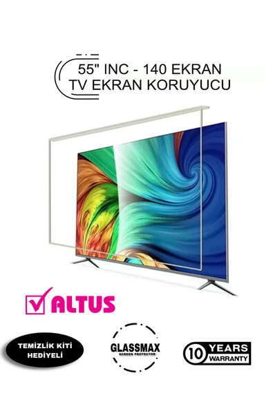 Glassmax Altus AL-55UHD Uyumlu 55" Inç 140 Ekran Tv Ekran Koruyucu ürün görseli 1