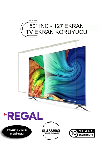 Glassmax Regal 50UHD6000 Uyumlu 50" Inç 127 Ekran Tv Ekran Koruyucu ürün görseli 1