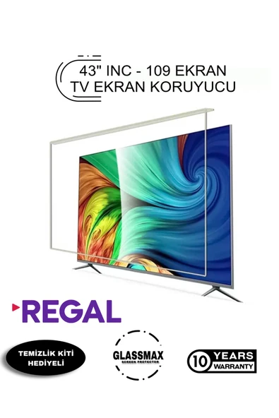 Glassmax Regal Rl/-43uhd80/0 Uyumlu 43" Inç 109 Ekran Tv Ekran Koruyucu ürün görseli 1