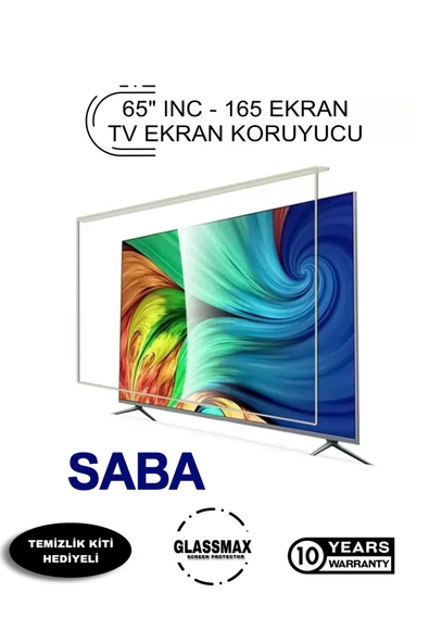 Glassmax Saba 65smart 4k Uyumlu 65" Inç 165 Ekran Tv Ekran Koruyucu, ürün görseli 1