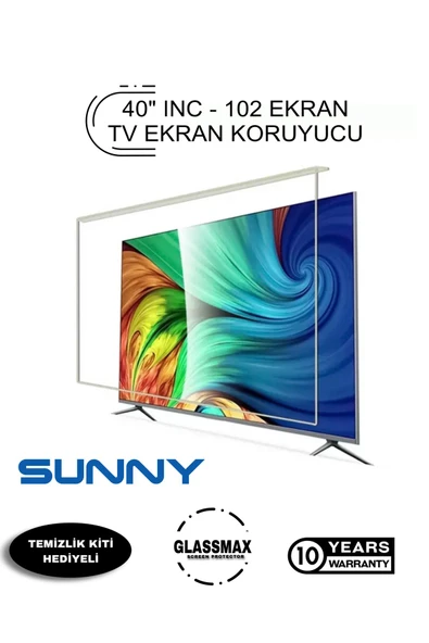 Glassmax Sunny 40s58*00 Uyumlu 40" Inç 102 Ekran Tv Ekran Koruyucu ürün görseli 1