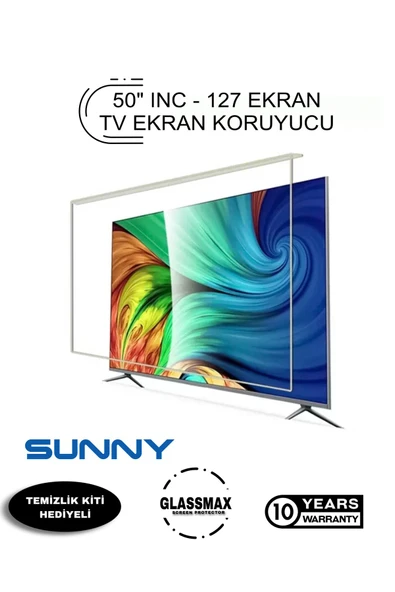 Glassmax Sunny 50uh/d8000 Uyumlu 50" Inç 127 Ekran Tv Ekran Koruyucu ürün görseli 1