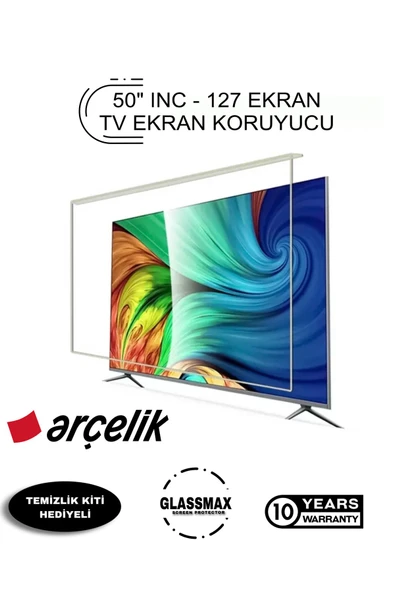 Glassmax Arçelik 50U7400 Uyumlu 50" Inç 127 Ekran Tv Ekran Koruyucu ürün görseli 1