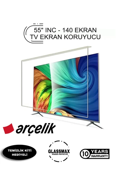 Glassmax Arçelik 55A7300 Uyumlu 55" Inç 140 Ekran Tv Ekran Koruyucu ürün görseli 1