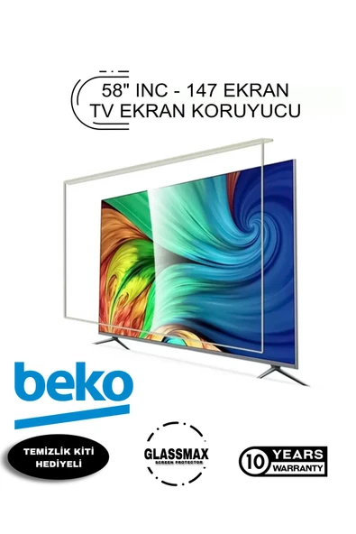 Glassmax Beko 58UHD8800 Uyumlu 58" Inç 147 Ekran Tv Ekran Koruyucu ürün görseli 1