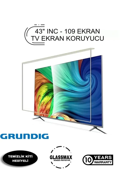 Glassmax Grundig 43GUB9010 Uyumlu 43" Inç 109 Ekran Tv Ekran Koruyucu ürün görseli 1