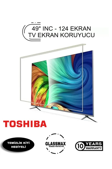 Glassmax Toshiba 49V6763DB Uyumlu 49" Inç 124 Ekran Tv Ekran Koruyucu ürün görseli 1