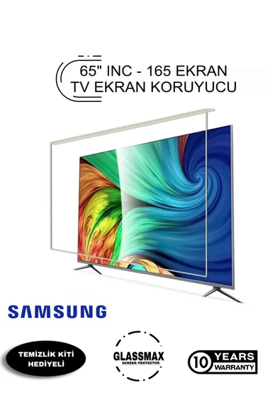 Glassmax Samsung UE65RU7300 Uyumlu 65" Inç 165 Ekran Tv Ekran Koruyucu ürün görseli 1