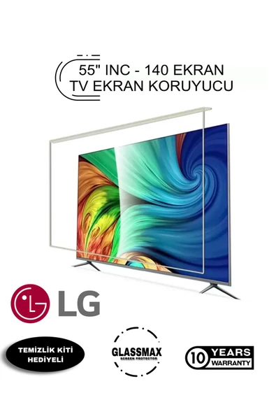 Glassmax LG 55UJ750V Uyumlu 55" Inç 140 Ekran Tv Ekran Koruyucu ürün görseli 1