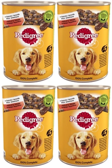 Pedigree Sığır Etli Biftekli Konserve Köpek Maması 400 gr x 4 Adet ürün görseli 1