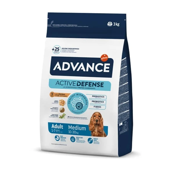 Advance Tavuk Etli Orta Irk Yetişkin Köpek Maması 3 Kg ürün görseli 1
