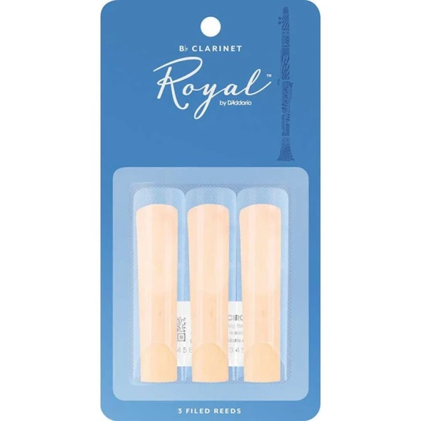 D\'Addario Woodwinds Royal RCB0325 Sib Klarnet Kamışı (3 lü) No:2.5 ürün görseli 1
